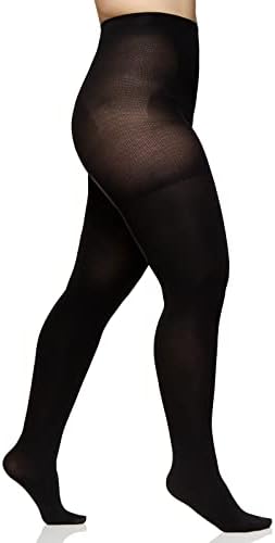 Berkshire Women's The Easy On! Max Coverage Plus Size Tights, Black, 5X-6X