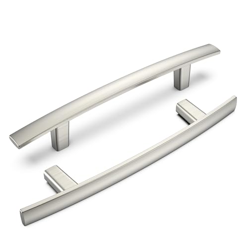 homdiy 20 Pack Brushed Nickel Cabinet Handles Kitchen Cabinet Pulls 3-3/4 Inch Hole Centers Arch Drawer Pulls for Cupboard Solid Modern Dresser Handles, Zinc Alloy by homdiy - Used condition - US$38.57