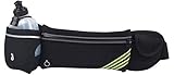  LY4U Cinturón Ajustable para Correr para Hombres Mujeres Unisex con Una Botella de Agua de 10 oz Cinturón de Hidratación para Correr Hacer Ejercicio Caminar Trotar Ciclismo Senderismo Negro