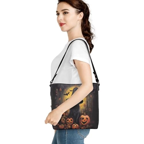 Image of HUGS IDEA Boho Bags for Women Leather Handbag Shoulder Bucket Crossbody Purse
