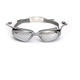 IUVYTA Gafas de natación Profesionales antiniebla for Adultos, Gafas de natación electrochapadas, Gafas de natación de Silicona para Adulto(Silver)