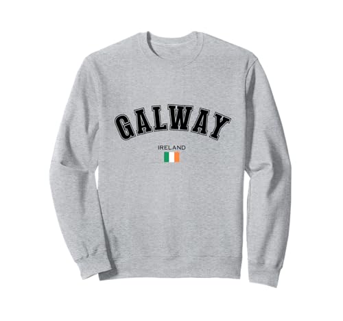 Bandera irlandesa de recuerdo de Galway Irlanda Travel Galway Sudadera