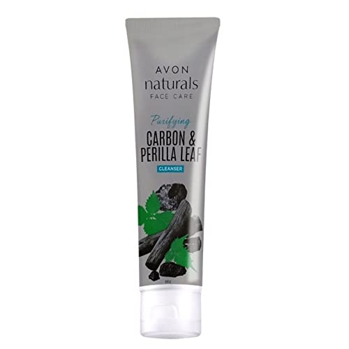Image of Avon Naturals Purifying Carbon & Perilla Leaf Cleanser | For Deep Cleansing | Mild & Gentle Formula Face Wash | 100g