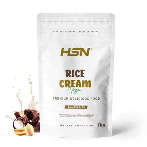 HSN Crema de Arroz | Chocolate Cachuete 1Kg | 100% Harina de Arroz Pregelatinizada con Textura Extra-Fina y Cremosa | Sin Azúcares Añadidos | No Incluye Dosificador | No-GMO, Vegana, Sin Gluten