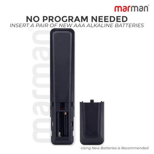 Image of marman Compatible with Sansui Tv Remote Control Original Models JSW32ASFHD JSW40ASFHD JSW43ASFHD JSW43ASUHD JSW50ASUHD JSW55ASUHD Suitable for Smart 4K LED UHD Android Television Non Voice Command
