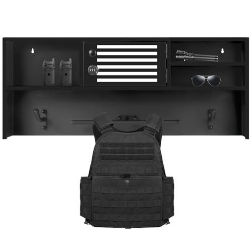 Police Gear Rack Wall Mounted, Tactical Gear Stand for Law