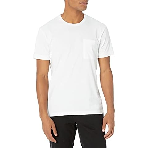 Goodthreads Men's Slim-Fit Short-Sleeve Cotton Crewneck T-Shirt, White, S Cover