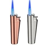 Rechargeable : le fond du briquet a un trou de gonflage en cuivre pur, qui peut être rempli de butane for prolonger l'utilisation ; la taille de la flamme peut être ajustée à volonté en fonction de vos besoins for répondre aux besoins de différentes scènes.