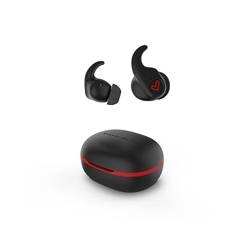 Energy Sistem Auriculares Deportivos Freestyle (Bluetooth® 5.3, True Wireless Stereo, Secure fit+, IPX5, ESmart Connect App) - Negro