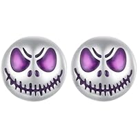 Qings Pendientes Fantasma para Mujer Plata de Ley 925 Pequeños