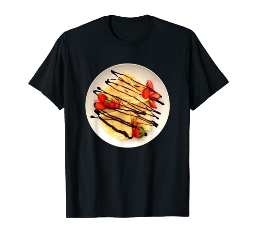 Costume Crepe Cibo Pun Costume Francese Desserts Maglietta