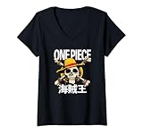 Mujer One Piece Jolly Roger Camiseta Cuello V
