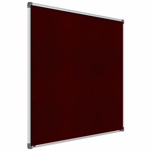 Image of Scholar Art Metis 4x6 Feet Fabric Pin-up Board for Office, Home & School | High Strength Velvet Cloth + High Density Soft Board for Pinning Photos, Sticky Notes & Reminders (Maroon)