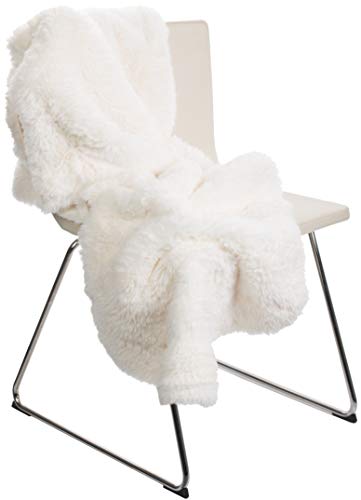 Brandsseller Lammfellimitat-Teppich 60x180 cm XXL – Flauschiger Hochflor Teppich aus Kunstfaser – Weiche, warme Deko-Auflage für Boden, Sofa, Sessel & Bett – Waschbar – Für Indoor & Outdoor – Creme