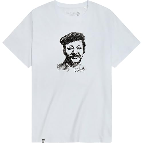 T-shirt Bavarian Caps homme blanc Gustl taille S vêtement été