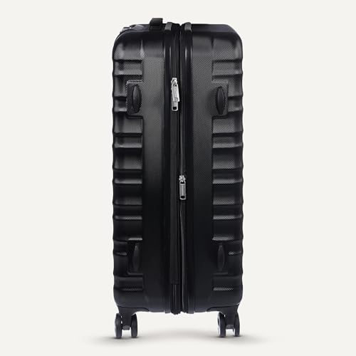 Amazon Basics 26-Inch Hardside Checked Luggage, Hardshell Suitcase With Wheels, Expandable For Up to 15% More Space, With Scratch-Resistant Surface, Four Multi-directional Wheels, Black by Amazon Basics - Image 5