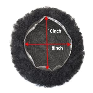 Miniatura 6 de Afro Toupee para hombres negros Afro Wave Unidades de cabello humano real completo suizo encaje tupé para hombres afroamericanos sistemas de