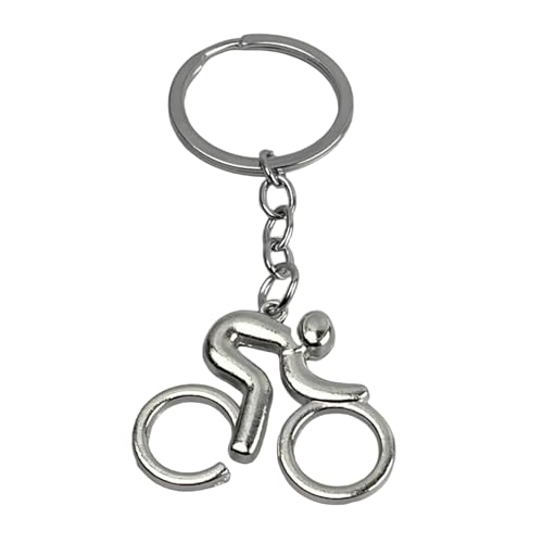 Llavero de Bicicleta Ciclista - Llaveros de Ciclista en Bicicleta Pedaleando Deporte - Accesorio en forma de Bici para amantes del Ciclismo, Bicicletas, Olimpiadas… - Llavero Unisex Hombre y Mujer
