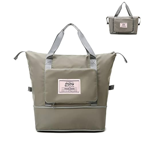 ENOH Faltbare Reisetasche mit großer Kapazität Wochenende Übernachtung Tasche Sporttasche Damen...