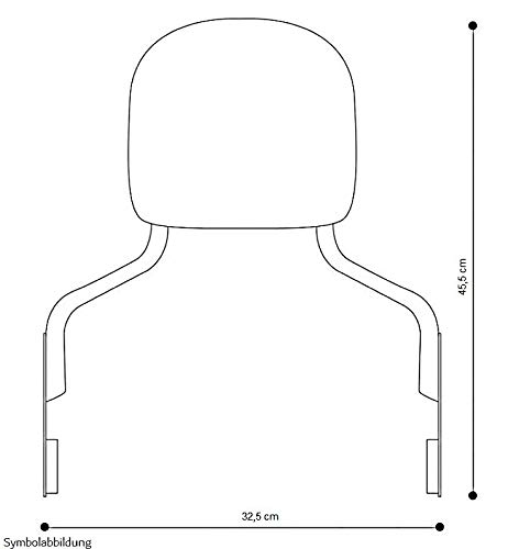 Sissy Bar mit Gepäckträger für Harley Davidson Street Glide Special 15-23 schwarz