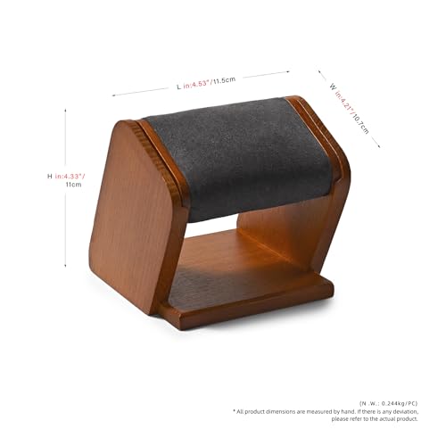 Oirlv Solid Wood Single Watch Display Stand Grey Watch Holder by Oirlv - Used condition - Image 9