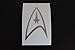 Star trek fédération-logo autocollant en vinyle window decal stickers-silver