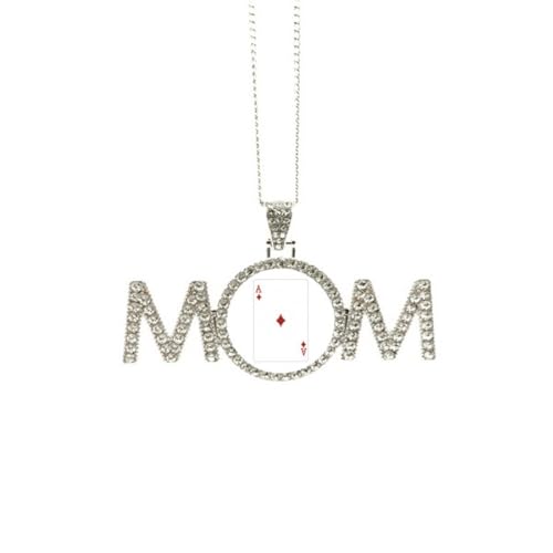 Collier motif cartes à jouer : un bijou symbolique pour grand-mère
