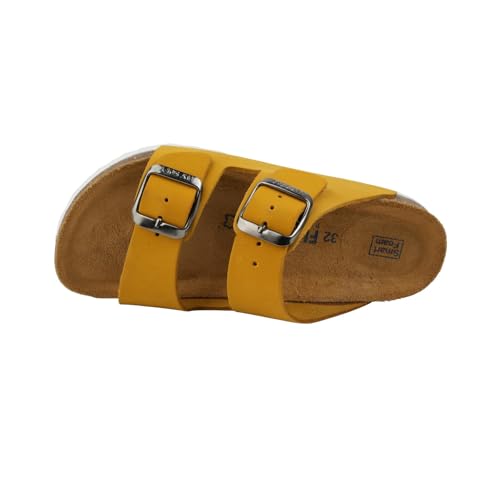 Image of Kids' 100% Genuine Leather Sandals - Comfortable Smart Foam Footbed, Adjustable Straps, Durable Non-Slip Sole and Stylish