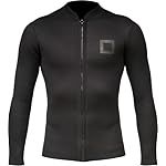 Surf Squared Men's Wetsuit Top Jacket 2mm or 3mm - Neoprene Long Sleeve for Warmth & Comfort, Extended Back Flap - Ideal for Surfing, Snorkeling & Watersports