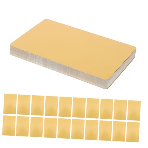 Cartes de visite métal noir en aluminium pour gravure laser de précision (Lot de 100)