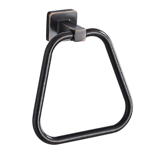 Oil Rubbed Bronze Towel Ring for Bathroom Kitchen Bath Towel Holder Hangers Wall Mount Heavy Duty Stainless Steel