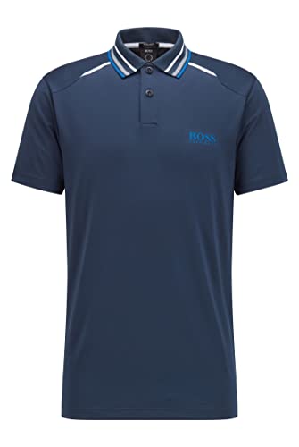 Polo Paddytech BOSS anti-transpirant : fini les plis grâce au tissu technique à col rayé