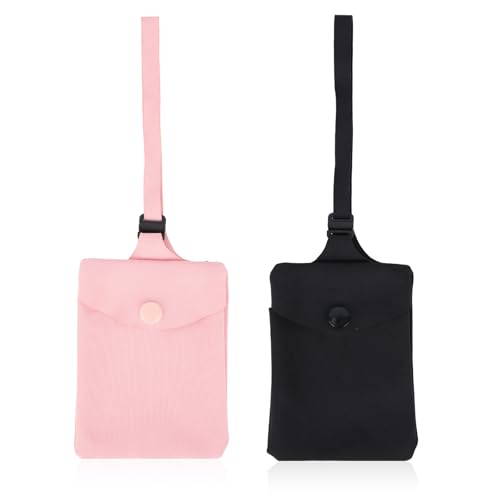 Mikovivi 2pcs Bra Wallet for Women, Nylon Pink...