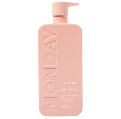 MONDAY HAIRCARE Haircare Volume Shampoo 800ml | Cruelty-Free, SLS & Paraben Free | Dermatologically Tested | For Thin and Oily Hair, With Coconut Oil to Hydrate