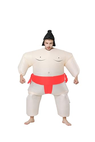 FXICH Costume Gonflable de Sumo pour Adulte 150-190cm - Halloween - Rouge
