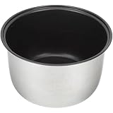 Cabilock 3L Household Rice Cooker Inner Pot, Aluminum Alloy Non- Stick Rice Cooker Pot, Silver