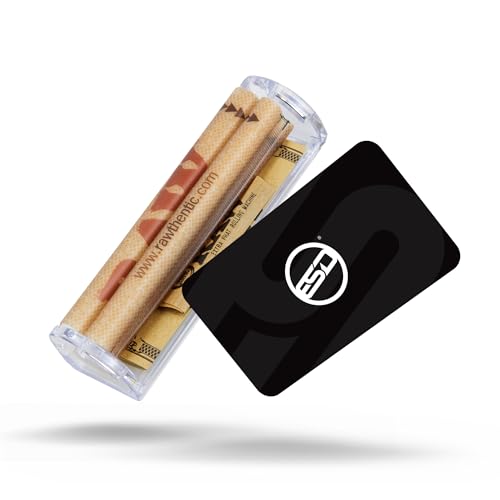 RAW Phatty 125 mm Crystal Clear Triple Strength Cigarette Rolling Paper Machine - Roll Up Your Favorite Smoking Contents Quick and Easy - New Classic Presentation