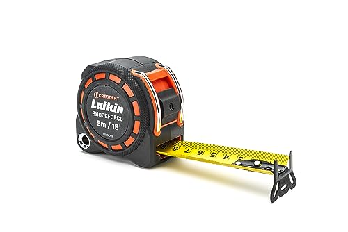 Lufkin Crescent 1-3/16" x 5m/16' Shockforce G1 Dual Sided Tape Measure - L1116CME