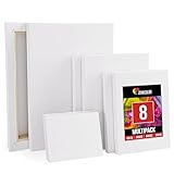 8-TEILIGES LEINWAND SET - Das Leinwände-Set von Zenacolor enthält 5 Keilrahmen in den Größen: