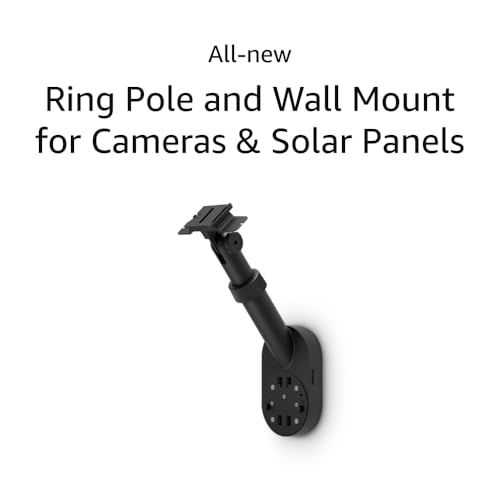 Image of All-New Ring Pole and Wall Mount for Cameras and Solar Panels, Black