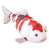 Gcroet Plush Fish Pillow, Large Realistic Koi Stuffed Toy, 30 Inch Super Soft Fish Body Pillow for Lounge, Decor and Gifting.