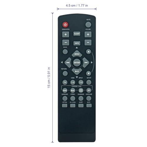 Télécommande de rechange compatible projecteur numérique Yamaha YSP-2200 - 3