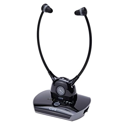 CGV Hel Dolfin Special Wireless Stereo-Headset für Senioren, schwarz