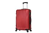 TROLLEY ADC Valise Taille Moyenne 4 Roues 65cm Rigide - Elegance (Bordeaux)