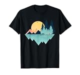 Funny Geometric Mountain Abstract Geometry Outdoor Gifts T-Shirt