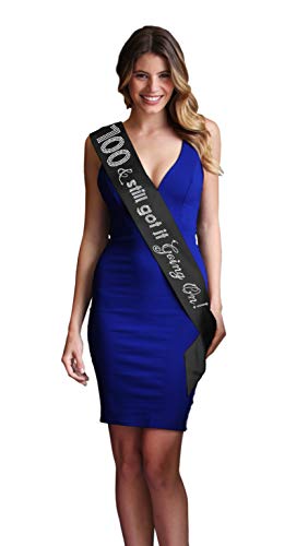 100th Birthday Sash for Women - 100 & Still Got It Going On! Birthday Sash3