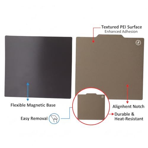 Für 3D-Drucker Bauplatte 220 X 240 Mm Doppelseitiger PEI-Magnetgummi-Federstahl