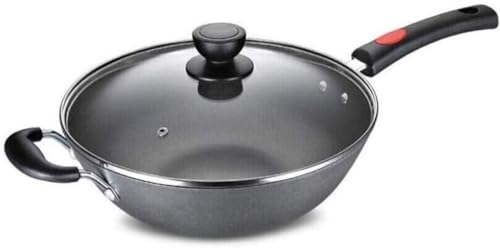 Wok de hierro fundido con revestimiento antiadherente