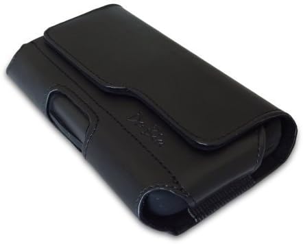 iPhone 6 Plus Belt Clip Case, Debin Premium Leather Apple iPhone 6 Plus Holster Case With Belt Clip Belt Loops (Fit iPhone 6 Plus with Otterbox Case / Lifeproof Waterproof Case / Thick Armor Case / Extended Battery Case On) - XL Size - Black