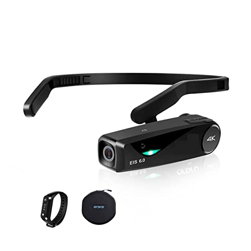 動画撮影用カメラ VLOG録音用の4Kビデオカメラ、 EP6プラスミニwifi vloggingデジタルカムコーダーヘッドウェアラブル POV FPVビデオレコーダー タッチスクリーン+手ぶれ補正機能搭載 (Size : Without, Color :